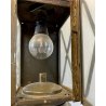 ANTICA LANTERNA MILITARE TEDESCA  WW2 METALLO ELETTRIFICATA LAMPADA VINTAGE