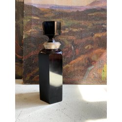 DECANTER CRISTALLO MOLATO VIOLA AMETISTA Dino Naldi ARGENTO 800 STILE ART DECò