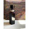 DECANTER CRISTALLO MOLATO VIOLA AMETISTA Dino Naldi ARGENTO 800 STILE ART DECò