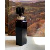 DECANTER CRISTALLO MOLATO VIOLA AMETISTA Dino Naldi ARGENTO 800 STILE ART DECò