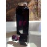 DECANTER CRISTALLO MOLATO VIOLA AMETISTA Dino Naldi ARGENTO 800 STILE ART DECò