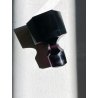DECANTER CRISTALLO MOLATO VIOLA AMETISTA Dino Naldi ARGENTO 800 STILE ART DECò