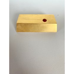 PORTAPENNE SINGOLO SCRIVANIA FORMA LINGOTTO ORO FERMACARTE GADGET VINTAGE