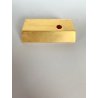 PORTAPENNE SINGOLO SCRIVANIA FORMA LINGOTTO ORO FERMACARTE GADGET VINTAGE