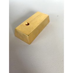 PORTAPENNE SINGOLO SCRIVANIA FORMA LINGOTTO ORO FERMACARTE GADGET VINTAGE