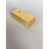 PORTAPENNE SINGOLO SCRIVANIA FORMA LINGOTTO ORO FERMACARTE GADGET VINTAGE