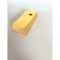 PORTAPENNE SINGOLO SCRIVANIA FORMA LINGOTTO ORO FERMACARTE GADGET VINTAGE