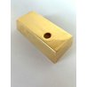 PORTAPENNE SINGOLO SCRIVANIA FORMA LINGOTTO ORO FERMACARTE GADGET VINTAGE