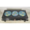 ANTICO TAVOLINO FUMO CINESE 1960 LEGNO LACCATO NERO CLOISONNE ARTE ORIENTALE