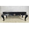ANTICO TAVOLINO FUMO CINESE 1960 LEGNO LACCATO NERO CLOISONNE ARTE ORIENTALE