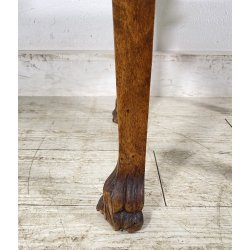 ANTICO TAVOLINO STILE RINASCIIMENTALE LEGNO SCOLPITO FIGURE SMALL TABLE 1900