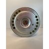 LAMPADA SOFFITTO PARETE Optic DESIGN VECA METALLO CROMATO VETRO MOLATO FUMè '70