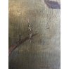 ANTICO GRANDE DIPINTO OLIO BATTAGLIA MARINA NOTTURNA VELIERI GALEONI FIAMME '600