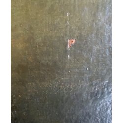 ANTICO GRANDE DIPINTO OLIO BATTAGLIA MARINA NOTTURNA VELIERI GALEONI FIAMME '600