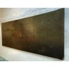 ANTICO GRANDE DIPINTO OLIO BATTAGLIA MARINA NOTTURNA VELIERI GALEONI FIAMME '600