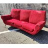 DIVANO a FAGIOLO ROSSO attr. Gigi Radice DESIGN 1960 ITALY VINTAGE SOFA 3 POSTI
