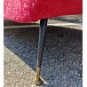 DIVANO a FAGIOLO ROSSO attr. Gigi Radice DESIGN 1960 ITALY VINTAGE SOFA 3 POSTI