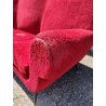 DIVANO a FAGIOLO ROSSO attr. Gigi Radice DESIGN 1960 ITALY VINTAGE SOFA 3 POSTI