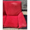 DIVANO a FAGIOLO ROSSO attr. Gigi Radice DESIGN 1960 ITALY VINTAGE SOFA 3 POSTI