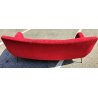 DIVANO a FAGIOLO ROSSO attr. Gigi Radice DESIGN 1960 ITALY VINTAGE SOFA 3 POSTI