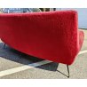 DIVANO a FAGIOLO ROSSO attr. Gigi Radice DESIGN 1960 ITALY VINTAGE SOFA 3 POSTI