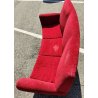 DIVANO a FAGIOLO ROSSO attr. Gigi Radice DESIGN 1960 ITALY VINTAGE SOFA 3 POSTI