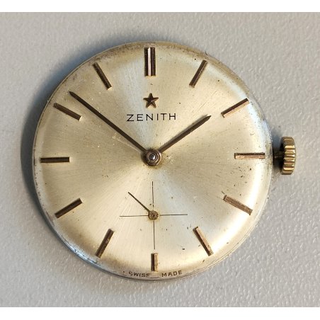 MOVIMENTO OROLOGIO POLSO Zenith cal. 40T anni 60 WRIST WATCH dial ø 31 WORKING