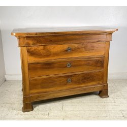 ANTICO COMÒ CAPPUCCINO LEGNO NOCE 4 CASSETTI 1800 PIEMONTESE CASSETTONE