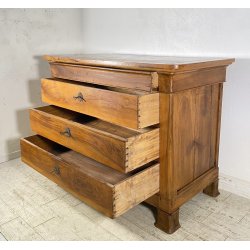 ANTICO COMÒ CAPPUCCINO LEGNO NOCE 4 CASSETTI 1800 PIEMONTESE CASSETTONE