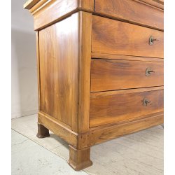ANTICO COMÒ CAPPUCCINO LEGNO NOCE 4 CASSETTI 1800 PIEMONTESE CASSETTONE
