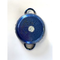 BOWL  CIOTOLA con MANICI Laurana RAME SMALTO POLICROMO GRANFUOCO ø 16 cm