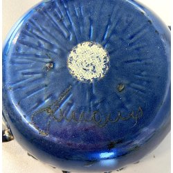 BOWL  CIOTOLA con MANICI Laurana RAME SMALTO POLICROMO GRANFUOCO ø 16 cm