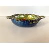 BOWL  CIOTOLA con MANICI Laurana RAME SMALTO POLICROMO GRANFUOCO ø 16 cm