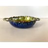 BOWL  CIOTOLA con MANICI Laurana RAME SMALTO POLICROMO GRANFUOCO ø 16 cm