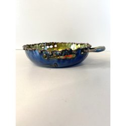 BOWL  CIOTOLA con MANICI Laurana RAME SMALTO POLICROMO GRANFUOCO ø 16 cm