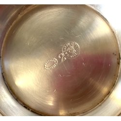 COPPETTA ALPACCA ARGENTATA F.lli Calderoni DESIGN Giò Ponti n° "2" ANNI '50