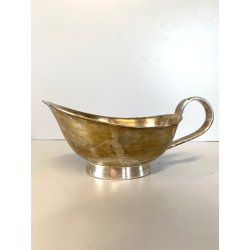 SALSIERA ALPACCA ARGENTATA F.lli Calderoni DESIGN Giò Ponti ANNI '50
