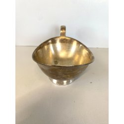 SALSIERA ALPACCA ARGENTATA F.lli Calderoni DESIGN Giò Ponti ANNI '50
