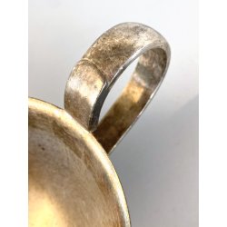 SALSIERA ALPACCA ARGENTATA F.lli Calderoni DESIGN Giò Ponti ANNI '50