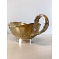 SALSIERA ALPACCA ARGENTATA F.lli Calderoni DESIGN Giò Ponti ANNI '50