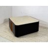 TAVOLINO SALOTTO Angelo Mangiarotti SERIE "L12" ANNI 70 LEGNO LACCATO MARMO