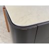 TAVOLINO SALOTTO Angelo Mangiarotti SERIE "L12" ANNI 70 LEGNO LACCATO MARMO