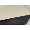 TAVOLINO SALOTTO Angelo Mangiarotti SERIE "L12" ANNI 70 LEGNO LACCATO MARMO