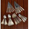 SERVIZIO POSATE VINTAGE 6 pers. Sambonet TRE STELLE ALPACCA ARGENTATO 90/45 INOX