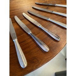 SERVIZIO POSATE VINTAGE Calderoni F.lli 6 pers ALPACCA ARGENTATO 100/30 ART DECò