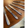 SERVIZIO POSATE VINTAGE Calderoni F.lli 6 pers ALPACCA ARGENTATO 100/30 ART DECò