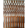 POSATE VINTAGE Calderoni F.lli 24 Pers 120 pz. ALPACCA ARGENTATO 100/30 ART DECò