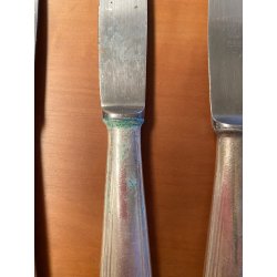 POSATE VINTAGE Calderoni F.lli 24 Pers 120 pz. ALPACCA ARGENTATO 100/30 ART DECò