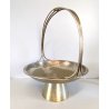 CESTINO FRUTTA ø 25cm ALZATA DESIGN Gio Ponti Krupp MILANO ALPACCA ARGENTATA '30
