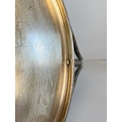 CESTINO FRUTTA ø 25cm ALZATA DESIGN Gio Ponti Krupp MILANO ALPACCA ARGENTATA '30